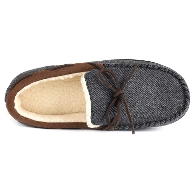 RockDove Men's Samuel Faux Shearling Moccasin Slipper 4 RockDove Men's Samuel Faux Shearling Moccasin Slipper - Image 2