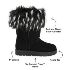Journee Collection Womens Zorah Round Toe Pull On Winter Boots -Georgia Shoes Shop GUEST e9e10034 149f 4fd0 aa10 9a8ac463cb0b