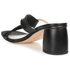 Journee Signature Womens Genuine Leather Jossette Slip On Block Heel Open Square Toe Sandals -Georgia Shoes Shop GUEST ea12eb03 9f5e 4407 a858 a1e50a2ef5cb