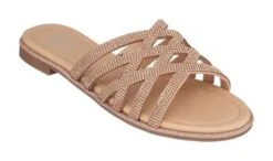 GC Shoes Sage Embellished Laser Cut Slide Flat Sandal -Georgia Shoes Shop GUEST eb401313 87f7 4cd3 9a0f 7d0ce09b5ca6