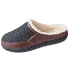 RockDove Men's Colton Faux Shearling Lined Slide Slipper -Georgia Shoes Shop GUEST ebc2136d 0e83 441b ac0e b9ca68e7f0ea