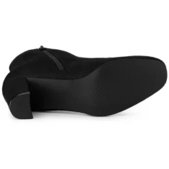 Allegra K Women's Dress Side Zip Chunky Heel Ankle Boots -Georgia Shoes Shop GUEST ecbf93c7 695f 455a 8f19 1cadee908760