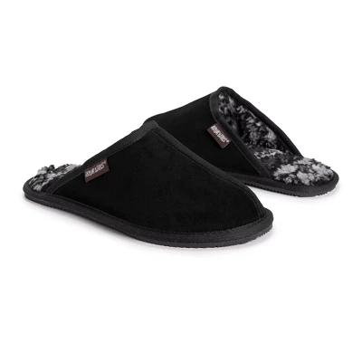 MUK LUKS Men's Dave Printed Berber Suede Scuff 6 MUK LUKS Men's Dave Printed Berber Suede Scuff - Image 4