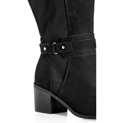 Women's Wide Fit Helen Tall Boot - Black | AVENUE 8 Women's Wide Fit Helen Tall Boot - Black | AVENUE - Image 6