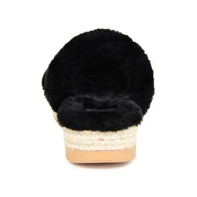 Journee Collection Women's Faux Fur Relaxx Slipper 4 Journee Collection Women's Faux Fur Relaxx Slipper - Image 2