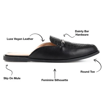 Journee Collection Womens Rubee Slip On Round Toe Mules Flats 9 Journee Collection Womens Rubee Slip On Round Toe Mules Flats - Image 7