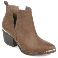 Journee Collection Womens Issla Pull On Stacked Heel Booties -Georgia Shoes Shop GUEST ee3dc495 ad1c 4095 b6c7 b4e449d63872