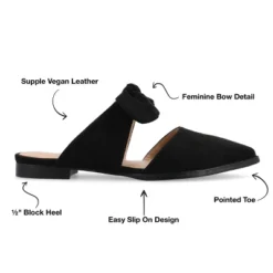 Journee Collection Womens Telulah Slip On Pointed Toe Mules Flats -Georgia Shoes Shop GUEST eead42fd aab2 4e3a 816f 4ec7ef66d45f