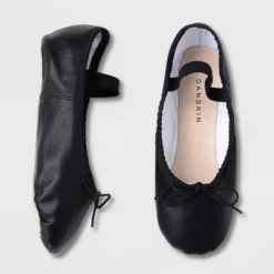 Freestyle By Danskin Girls' Ballet Slippers - Black