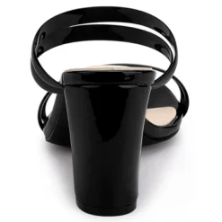 Allegra K Women's Clear Strappy Slide Mule Block Heel Sandal -Georgia Shoes Shop GUEST eedc2085 9cb0 4fc0 bfe8 4e188454c505