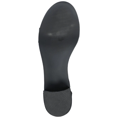 Journee Collection Womens Percy Low Stacked Heel Back Heel Zip Sandals 6 Journee Collection Womens Percy Low Stacked Heel Back Heel Zip Sandals - Image 4