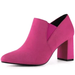 Perphy Women's Pointy Toe Slip On Chunky Heels Ankle Booties -Georgia Shoes Shop GUEST f033ef07 1060 4359 9256 ebae8c6f2195