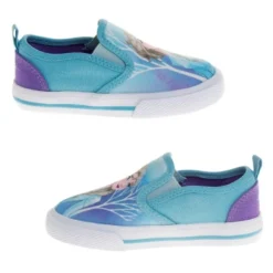 Frozen Elsa Anna Girls No Lace Shoes - Kids Disney Character Loafer Low Top SlipOn Casual Tennis Canvas Sneakers (size 5-12 Toddler - Little Kid) -Georgia Shoes Shop GUEST f160e7a7 ec0b 4c02 baa8 6829ac00dfdf