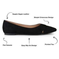 Journee Collection Womens Winslo Slip On Pointed Toe Ballet Flats -Georgia Shoes Shop GUEST f2660864 bebe 4005 be06 48dee5037269