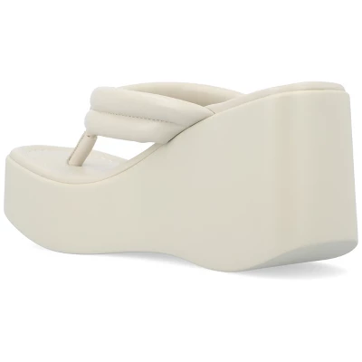 Journee Collection Womens Shareene Tru Comfort Foam Slip On Platform Wedge Sandals 8 Journee Collection Womens Shareene Tru Comfort Foam Slip On Platform Wedge Sandals - Image 6