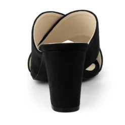 Allegra K Women's Crisscross Strap Block Heel Slide Sandals -Georgia Shoes Shop GUEST f2db1c0d 16df 43f9 87d6 d1f0c6cd4434