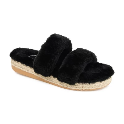 Journee Collection Women's Faux Fur Relaxx Slipper 10 Journee Collection Women's Faux Fur Relaxx Slipper - Image 8