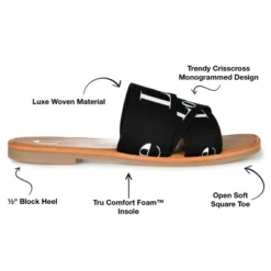 Journee Collection Womens Ivante Tru Comfort Foam Slide Flat Sandals -Georgia Shoes Shop GUEST f31f47b2 017f 4f1a 9512 2507eba12bbc