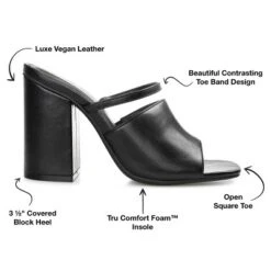 Journee Collection Womens Heiddy Tru Comfort Foam Open Square Toe Block Heel Sandals -Georgia Shoes Shop GUEST f3a1ef4c 21f0 402c 97f8 f07c43f9cfb0