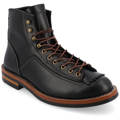 TAFT 365 Men's Model 007 Rugged Lace-up Boot In Black/Cherry 12 TAFT 365 Men's Model 007 Rugged Lace-up Boot In Black/Cherry - Image 10