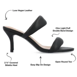 Journee Collection Womens Mellody Light Puff Strap Slip On Open Toe Pumps -Georgia Shoes Shop GUEST f61ac315 d26c 455c 996f 13e96aae021d