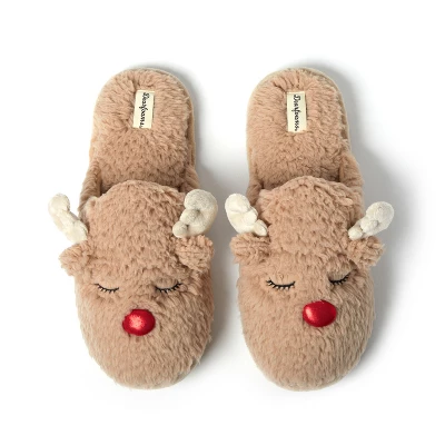 Dearfoams Men's Reindeer Novelty Holiday Scuff Slipper 7 Dearfoams Men's Reindeer Novelty Holiday Scuff Slipper - Image 5