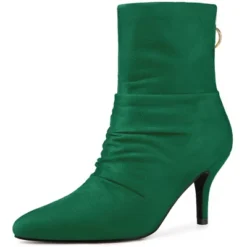 Allegra K Women's Pointy Toe Back Zip Stiletto Heel Ankle Boots -Georgia Shoes Shop GUEST f72a5087 a235 4d91 b3bb 0116a0c9b5af