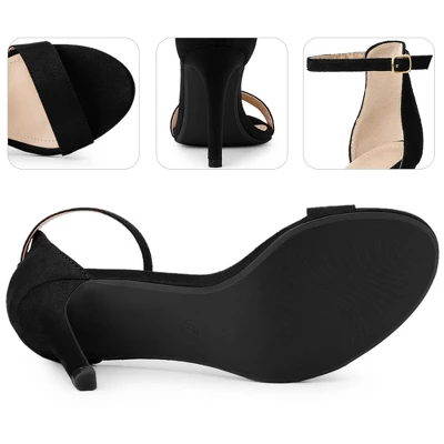 Perphy Women's Ankle Straps Open-Toe Stiletto High Heels 5 Perphy Women's Ankle Straps Open-Toe Stiletto High Heels - Image 3