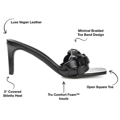 Journee Collection Womens Hattie Tru Comfort Foam Open Toe Mid Stiletto Pumps 9 Journee Collection Womens Hattie Tru Comfort Foam Open Toe Mid Stiletto Pumps - Image 7