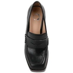 Journee Collection Womens Ezzey Loafer Mid Stacked Heel Square Toe Pumps -Georgia Shoes Shop GUEST f97770e8 cea3 4107 8f9a bc3195c6e7d5