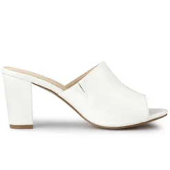 Allegra K Women's Slip On Block Heel Slide Sandals -Georgia Shoes Shop GUEST fa431b8c c7c5 44bf bf55 ed6b6f7c1e93