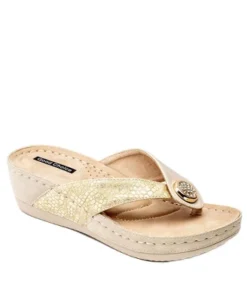 GC Shoes Dafni Embellished Two-Tone Comfort Slide Wedge Sandals -Georgia Shoes Shop GUEST fbcc3799 1db8 41a8 97c8 200c15721b4f
