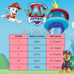 Paw Patrol Clogs Chase And Marshall Slip On Water Shoes - Outdoor And Indoor Pool Shoes (Toddler-Little Kid) -Georgia Shoes Shop GUEST fc4020af d538 4910 91d6 0fa43580d5b2