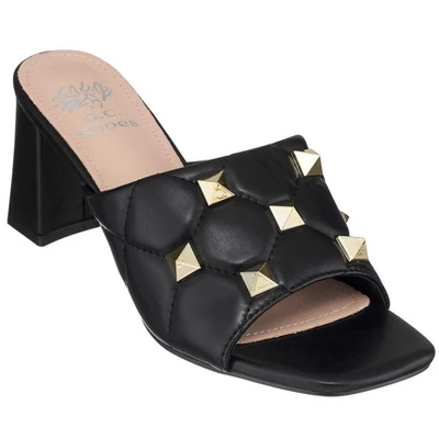 GC Shoes Alexis Studded Block Heel Sandals 8 GC Shoes Alexis Studded Block Heel Sandals - Image 6