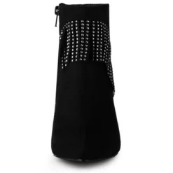 Allegra K Women's Pointed Toe Fringe Stiletto Heel Ankle Boots -Georgia Shoes Shop GUEST fd3a0ff6 4f2b 4109 9892 999c9b3f1ec1