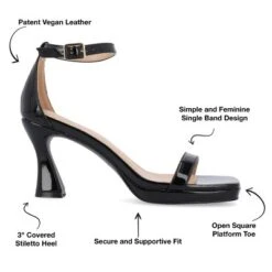 Journee Collection Womens Jeanne Slim Platform Ankle Strap Open Toe Pumps -Georgia Shoes Shop GUEST fdd44d58 f2d4 45ff bb95 d9f90b4c740f