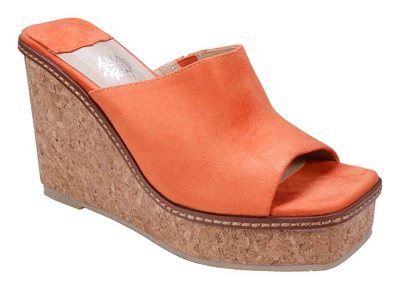 GC Shoes Estela Squared Toe Cork Slide Wedge Sandals 8 GC Shoes Estela Squared Toe Cork Slide Wedge Sandals - Image 6