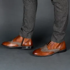 Thomas & Vine Medium And Wide Width Mens Jarett Tru Comfort Foam Lace-up Wingtip Ankle Boot -Georgia Shoes Shop GUEST fe605ec6 e7b5 403a 93ac 3cb5f3492bee