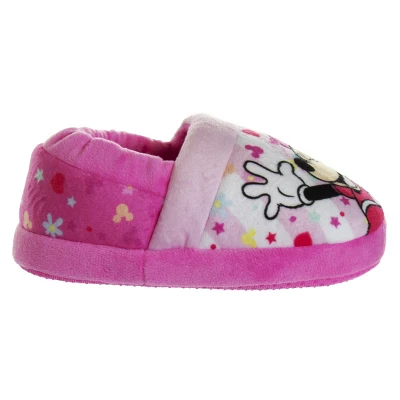 Disney Kids Girl's Minnie Mouse Slippers - Plush Lightweight Warm Comfort Soft Aline House Slippers – Pink White (size 5-12 Toddler/Little Kid) 5 Disney Kids Girl's Minnie Mouse Slippers - Plush Lightweight Warm Comfort Soft Aline House Slippers – Pink White (size 5-12 Toddler/Little Kid) - Image 3