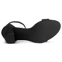 Allegra K Women's High Buckle Ankle Strap Chunky Heel -Georgia Shoes Shop GUEST ff321881 d537 46d8 9649 807d81c86433